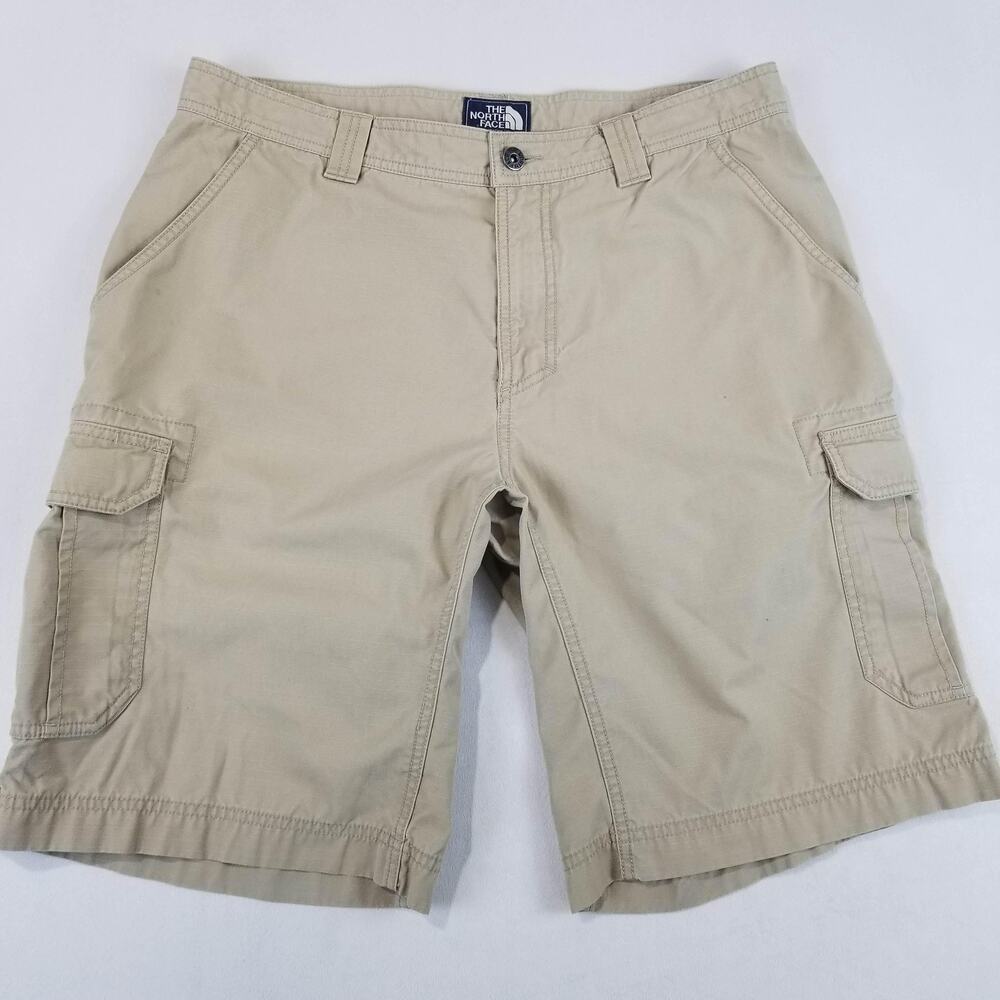 The North Face Cargo Shorts Mens 38 Beige Tribe Outdoor Hiking Utility Pockets